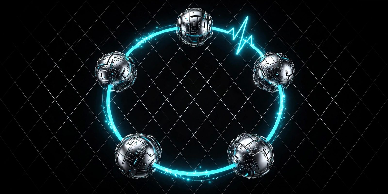 A circular monitoring loop diagram